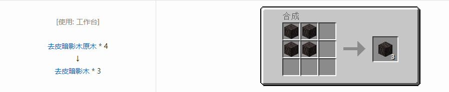我的世界虚无世界3建筑方块合成表大全