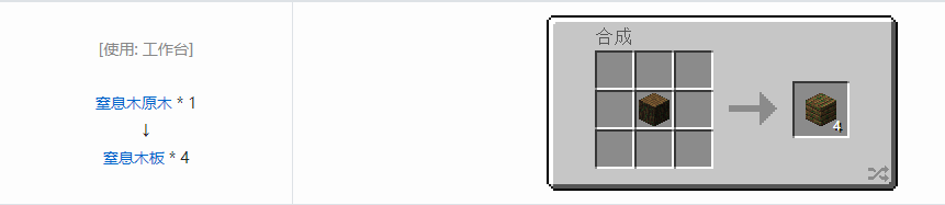 我的世界虚无世界3建筑方块合成表大全