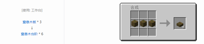 我的世界虚无世界3建筑方块合成表大全