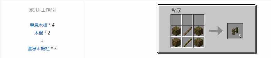 我的世界虚无世界3建筑方块合成表大全