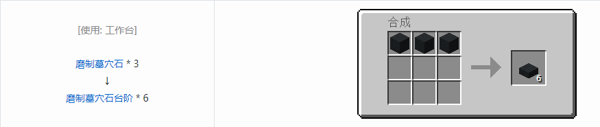 我的世界诡厄巫法墓穴石装饰方块合成表大全