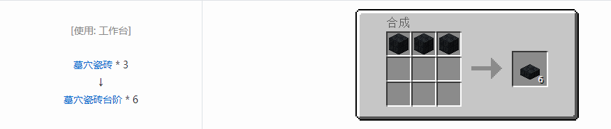 我的世界诡厄巫法墓穴石装饰方块合成表大全