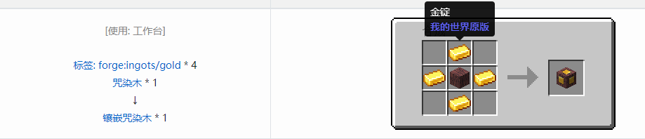 我的世界诡厄巫法咒染木装饰方块合成表大全