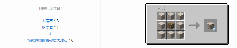 我的世界诡厄巫法大理石装饰方块合成表大全