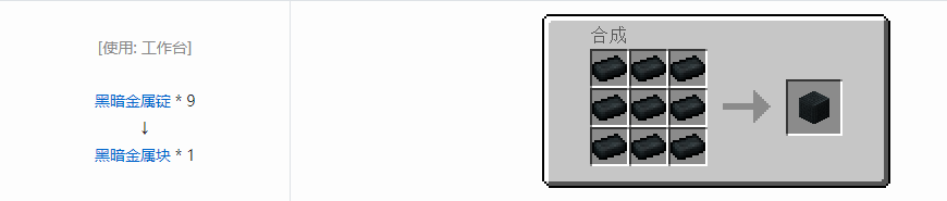 我的世界诡厄巫法建筑方块合成表大全