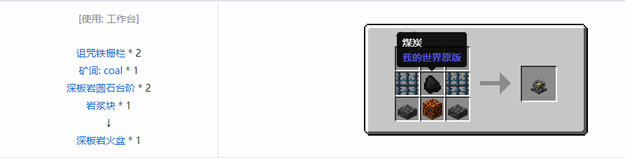 我的世界诡厄巫法建筑方块合成表大全