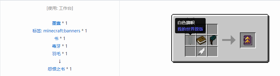 我的世界诡厄巫法工具合成表大全