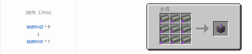 我的世界HBM的核科技模组块合成表大全