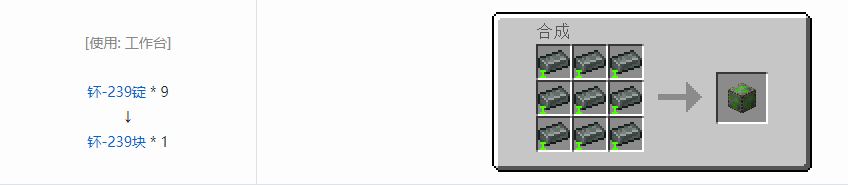 我的世界HBM的核科技模组块合成表大全