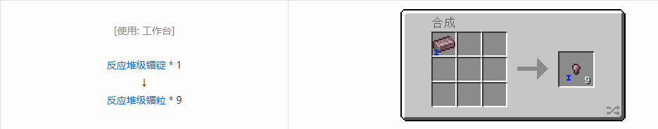 我的世界HBM的核科技模组粒合成表大全