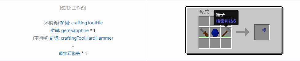 我的世界格雷科技社区版铲头合成表大全