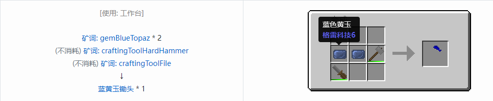 我的世界格雷科技社区版锄头合成表大全