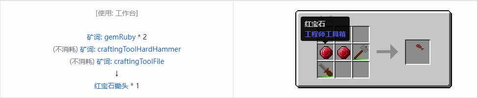 我的世界格雷科技社区版锄头合成表大全