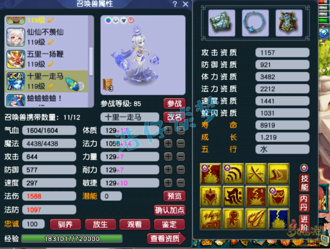 梦幻西游109物暴狮驼岭装备展示图