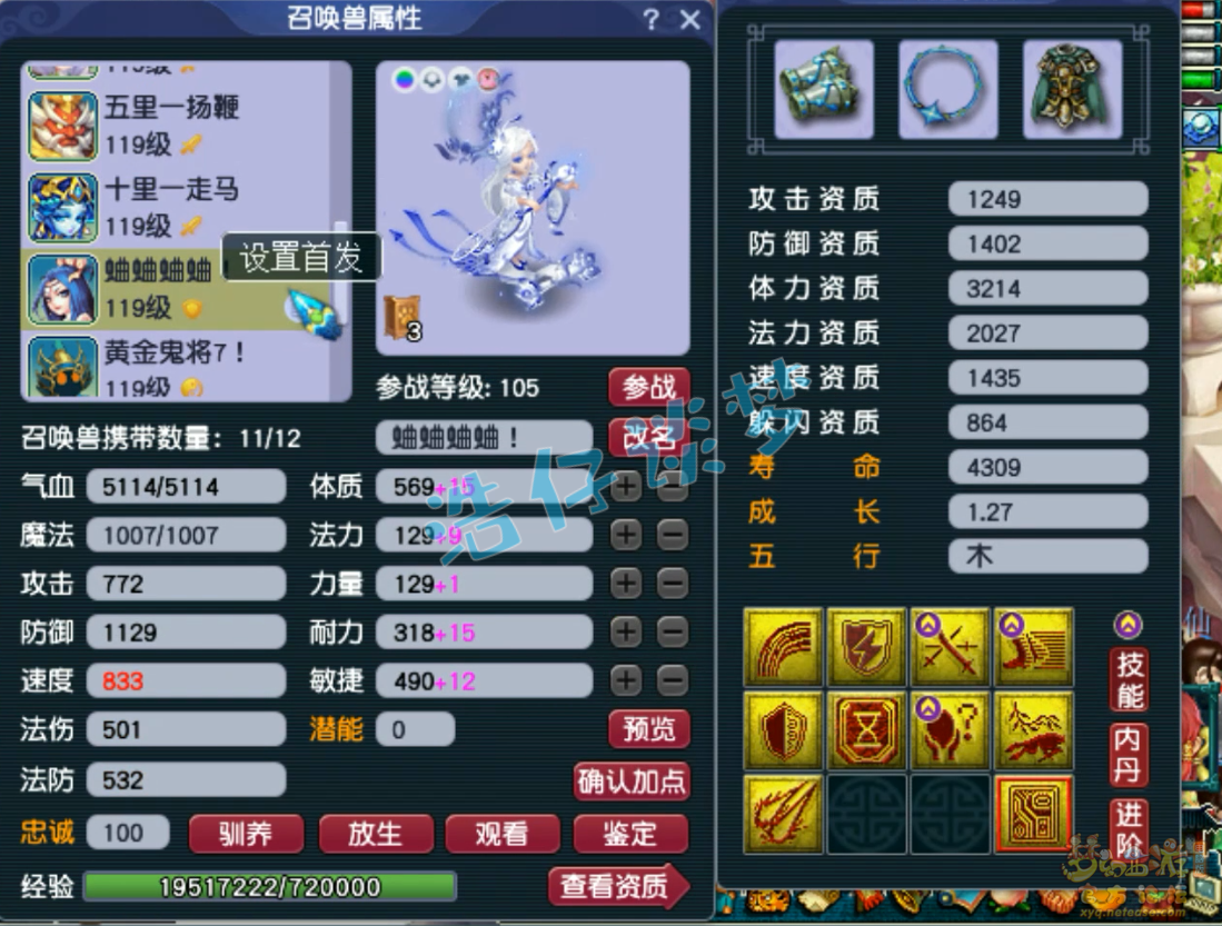 梦幻西游109物暴狮驼岭装备展示图