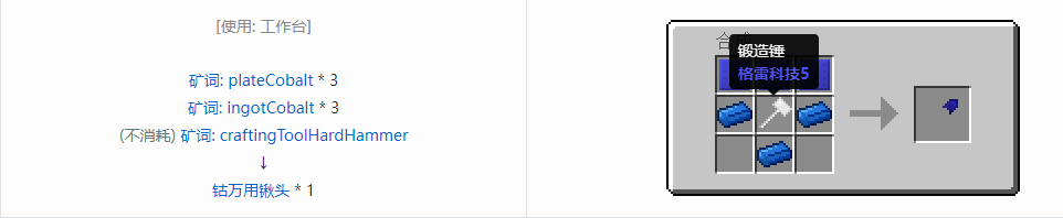 我的世界格雷科技社区版万用铲头合成表大全