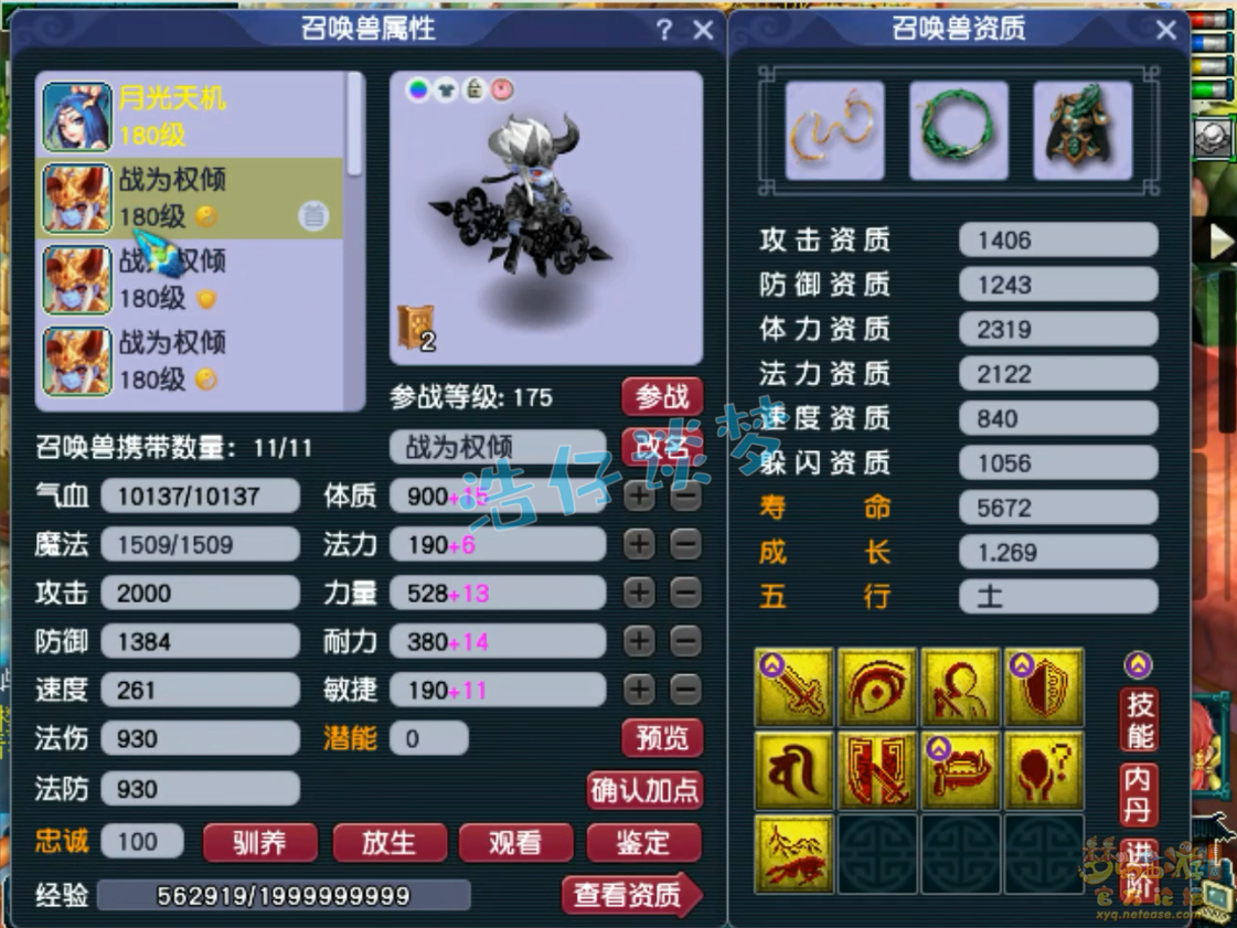 梦幻西游咒师175普陀山装备展示图