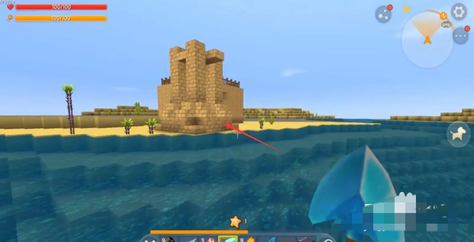 迷你世界沙漠宫殿在哪里