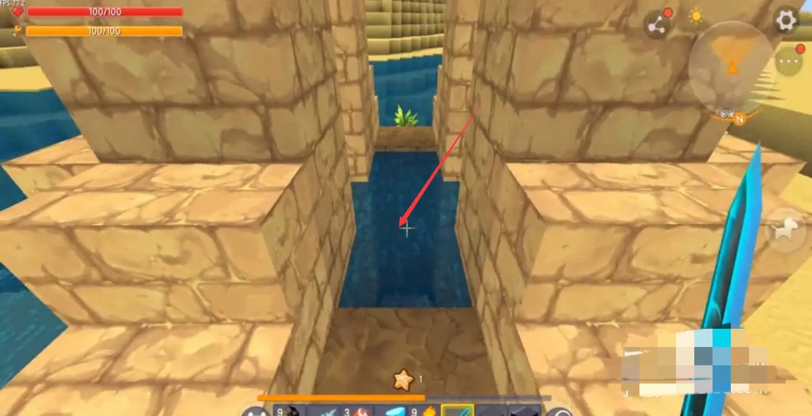 迷你世界沙漠宫殿在哪里