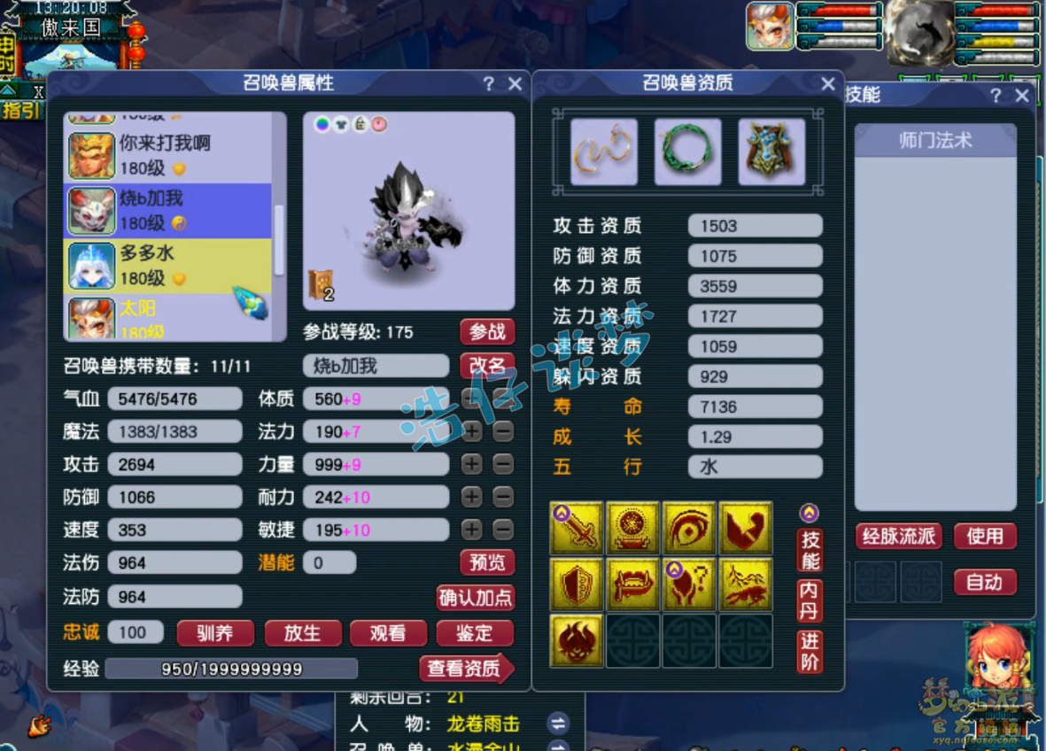 梦幻西游服战175级龙宫装备展示图