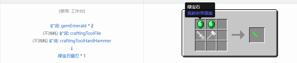 我的世界格雷科技社区版锯刃合成表大全
