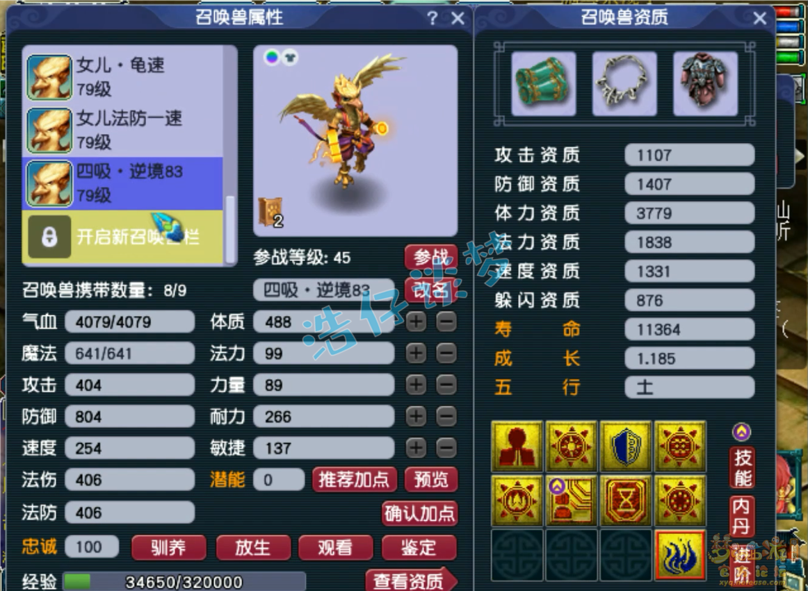 梦幻西游70女儿村装备展示图