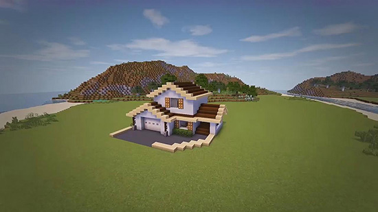 我的世界如何用指令建造别墅