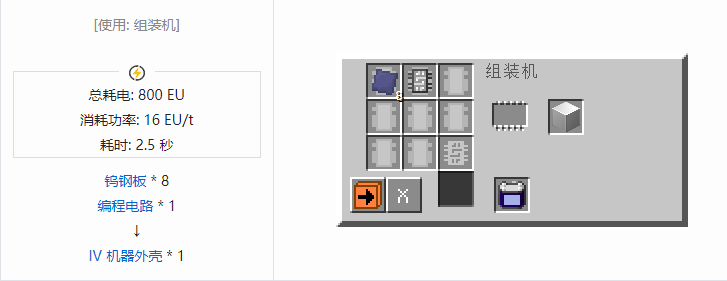 我的世界格雷科技社区版机器外壳合成表大全