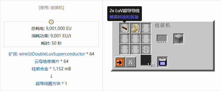 我的世界格雷科技社区版机器合成表大全