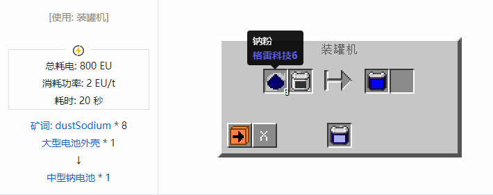 我的世界格雷科技社区版储电设备合成表大全
