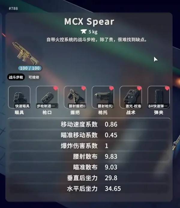 逃离鸭科夫MCXSpear配件推荐