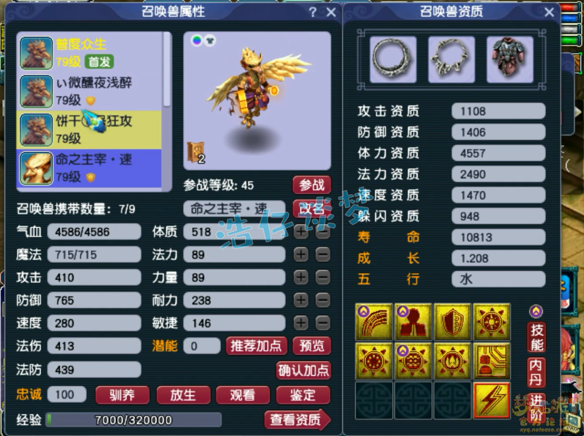 梦幻西游普陀山装备展示图70级