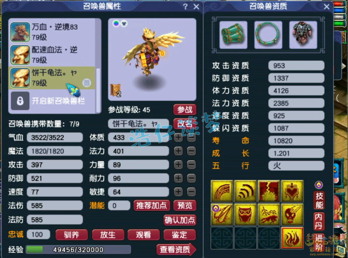 梦幻西游普陀山装备展示图70级