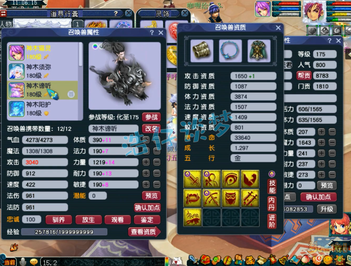 梦幻西游任务神木林装备展示图175级