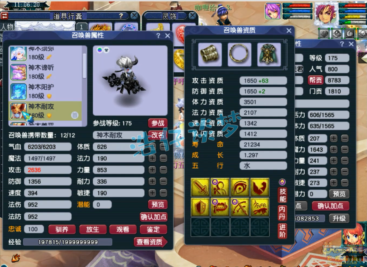 梦幻西游任务神木林装备展示图175级