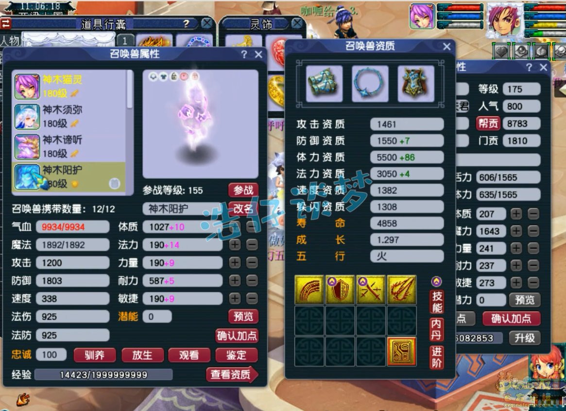 梦幻西游任务神木林装备展示图175级