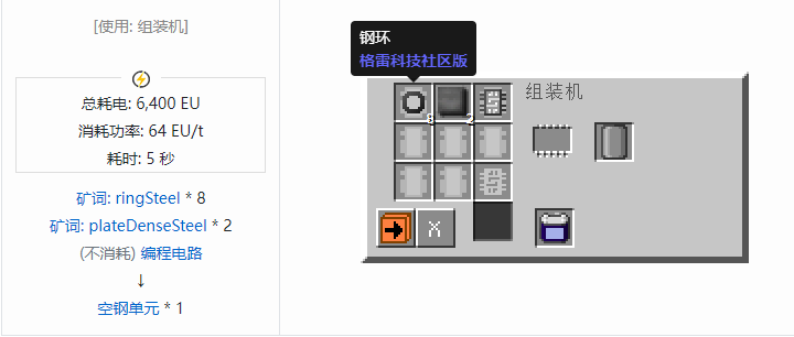 我的世界格雷科技社区版容器合成表大全
