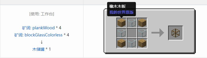 我的世界格雷科技社区版容器合成表大全
