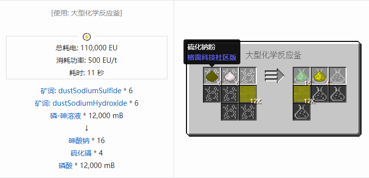 我的世界格雷科技社区版流体合成表大全