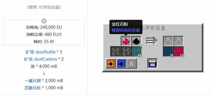 我的世界格雷科技社区版流体合成表大全