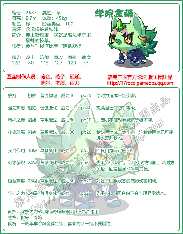 洛克王国学院精灵系列有多少只宠物2026