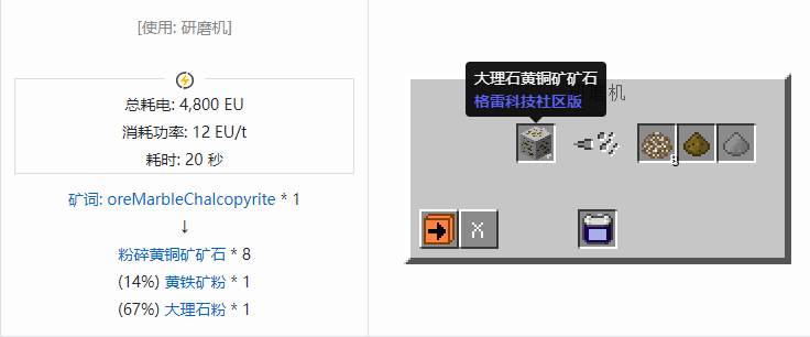 我的世界格雷科技社区版粉碎矿石合成表大全