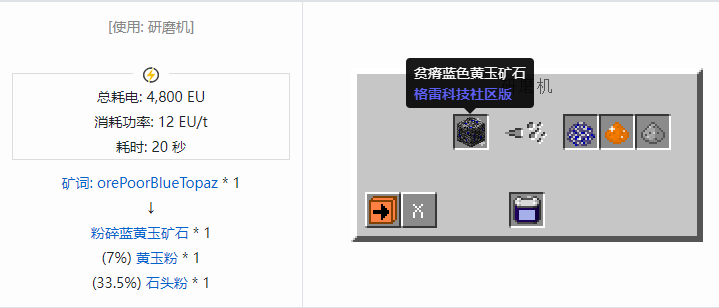 我的世界格雷科技社区版粉碎矿石合成表大全