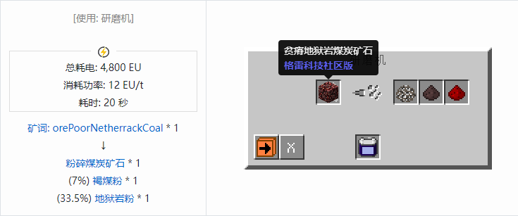 我的世界格雷科技社区版粉碎矿石合成表大全