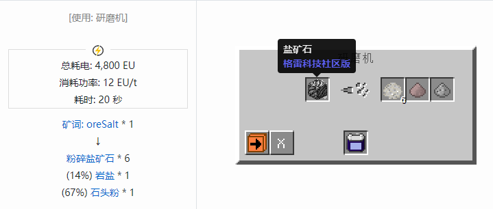 我的世界格雷科技社区版粉碎矿石合成表大全