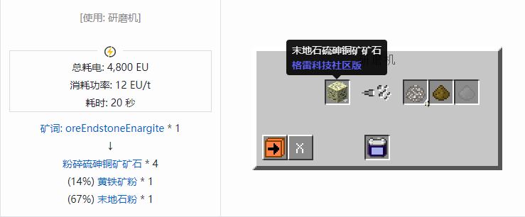 我的世界格雷科技社区版粉碎矿石合成表大全