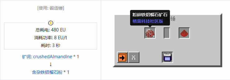我的世界格雷科技社区版含杂粉合成表大全