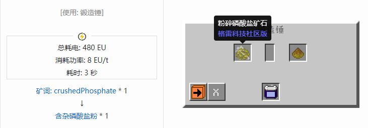 我的世界格雷科技社区版含杂粉合成表大全