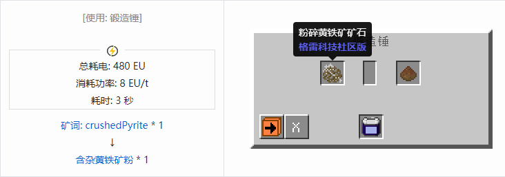 我的世界格雷科技社区版含杂粉合成表大全
