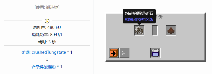 我的世界格雷科技社区版含杂粉合成表大全